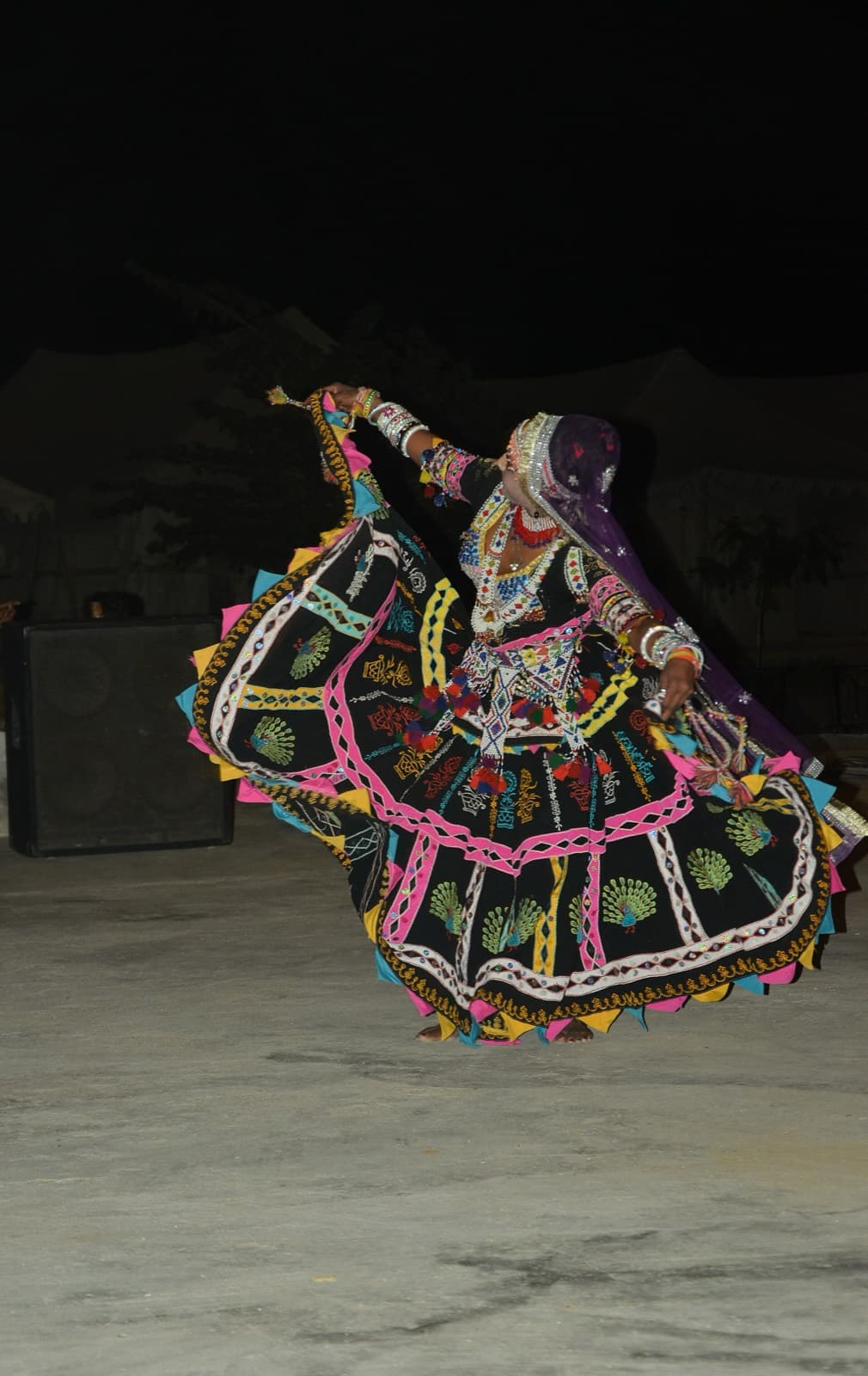 Kalbeliya Dance during a cultural evening at MaruWagarh Desert Resort