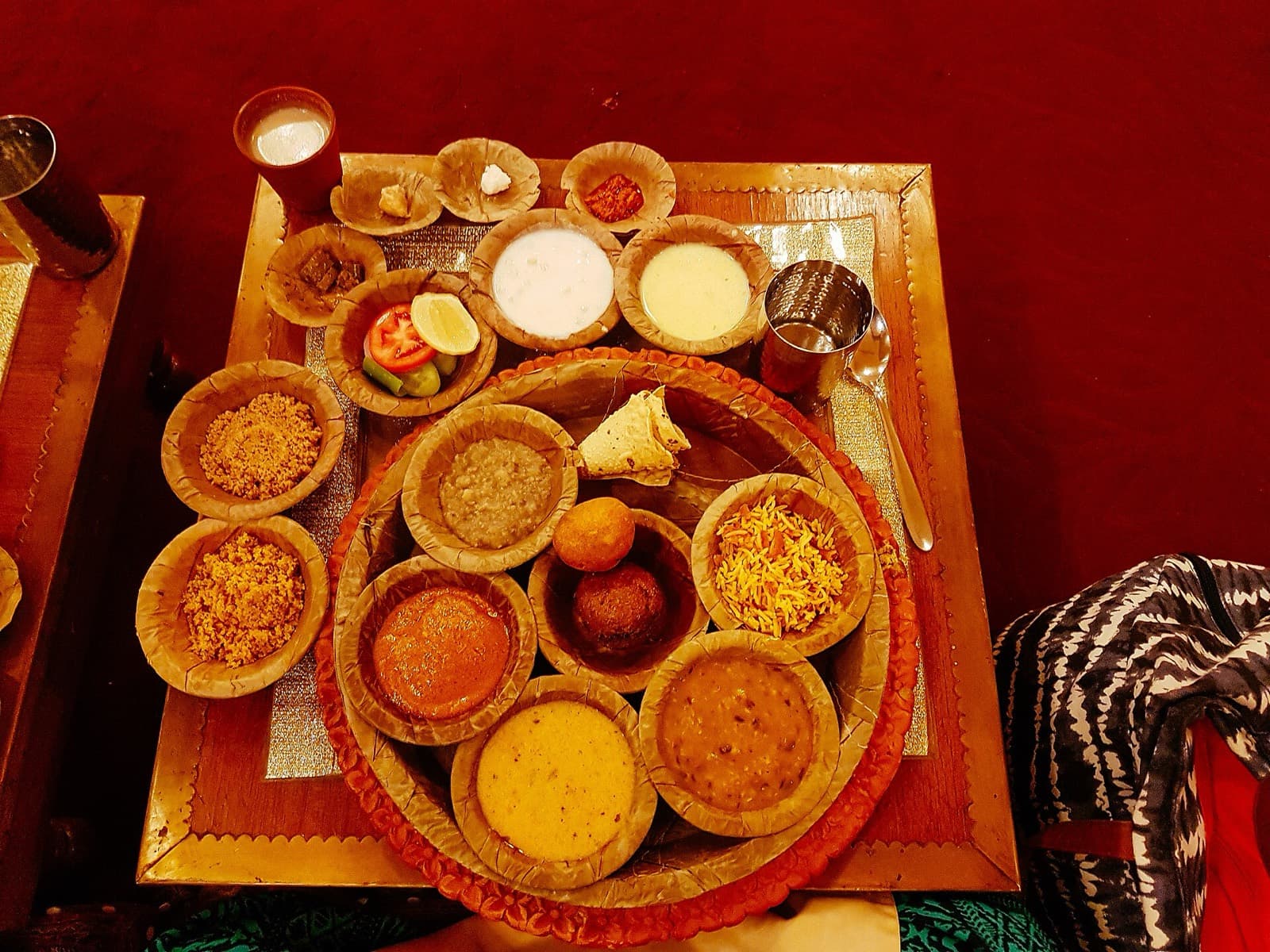 Authentic Rajasthani Dinner served at MaruWagarh Desert Resort
